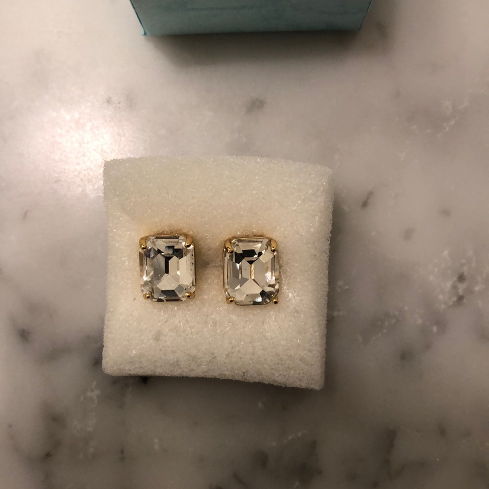 Fake diamond earrings / gold